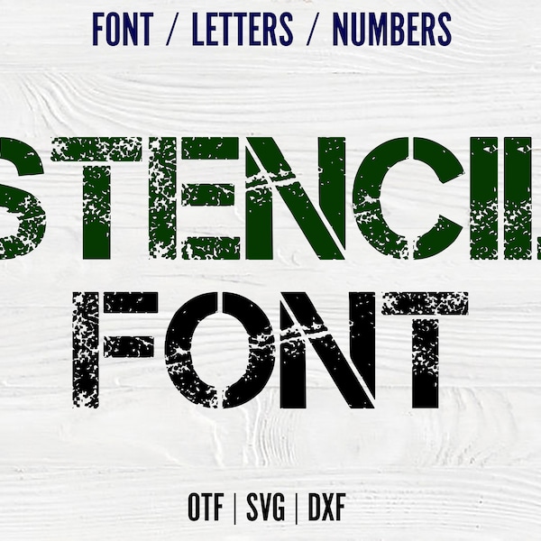 Stencil Font Svg Stencil Letters SVG Alphabet Decorative Font OTF, Stencil SVG letters Cricut, Cut svg letters vector Cricut letters svg
