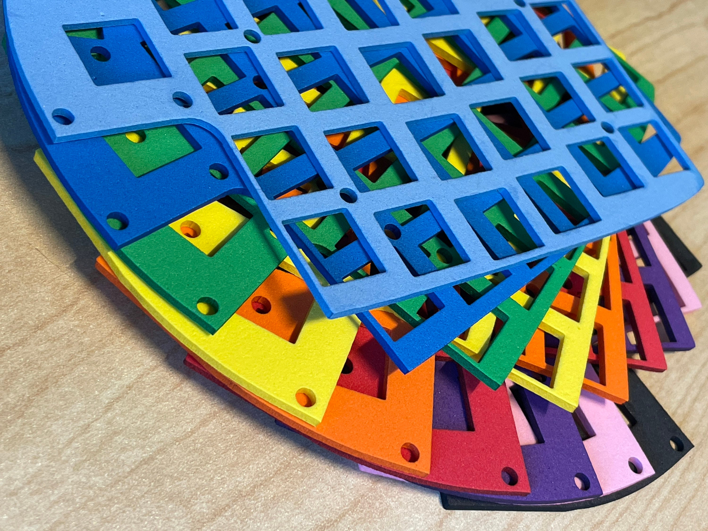 Foam Mod Insert for Lily58 Split Ergonomic Keyboard