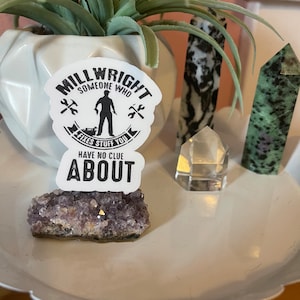 Millwright Vinyl Sticker, Laptop Sticker, Water Bottle Sticker, Waterproof