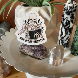 One More Chapter Vinyl Sticker, Laptop Sticker, Water Bottle Sticker, Waterproof