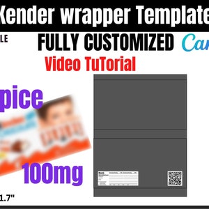 Cinder chocolate wrapper Template 100gm, Chocolate Template, Cinder Joy Egg Box Template
