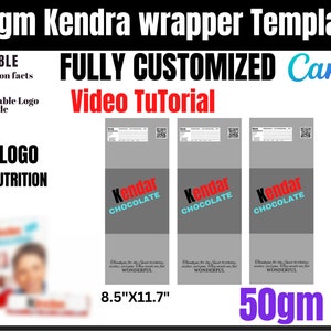 Cinder chocolate wrapper Template 100gm, Chocolate Template, Cinder Joy Egg Box Template
