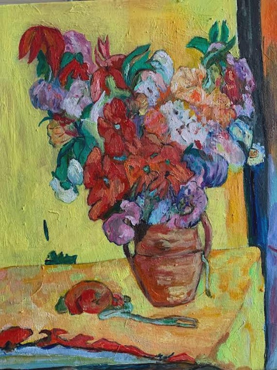 Flowers in Vase PAUL GAUGUIN - Etsy