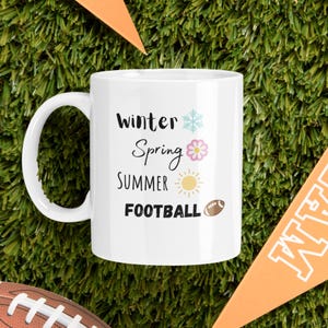 Football Mug: Sport Fan Coffee Cup, 11oz