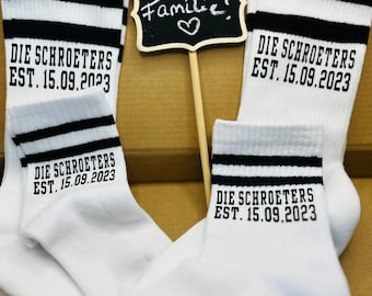 Chaussettes familiales, chaussettes personnalisées pour les familles