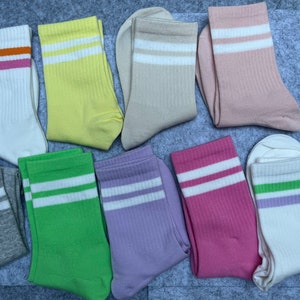 Schulkind Tennissocken bunt, Einschulung Tennissocken, Sportsocken, Schulanfang Socken Bild 4