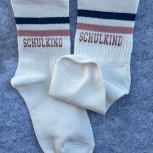 Schulkind Tennissocken bunt, Einschulung Tennissocken, Sportsocken, Schulanfang Socken Bild 3