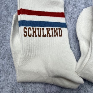 Schulkind Tennissocken bunt, Einschulung Tennissocken, Sportsocken, Schulanfang Socken Bild 8