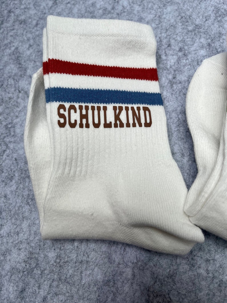 Schulkind Tennissocken bunt, Einschulung Tennissocken, Sportsocken, Schulanfang Socken Bild 8