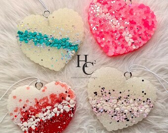 Heart with Stones Freshie | Air Freshener | Vehicle Accessory | Car Scent