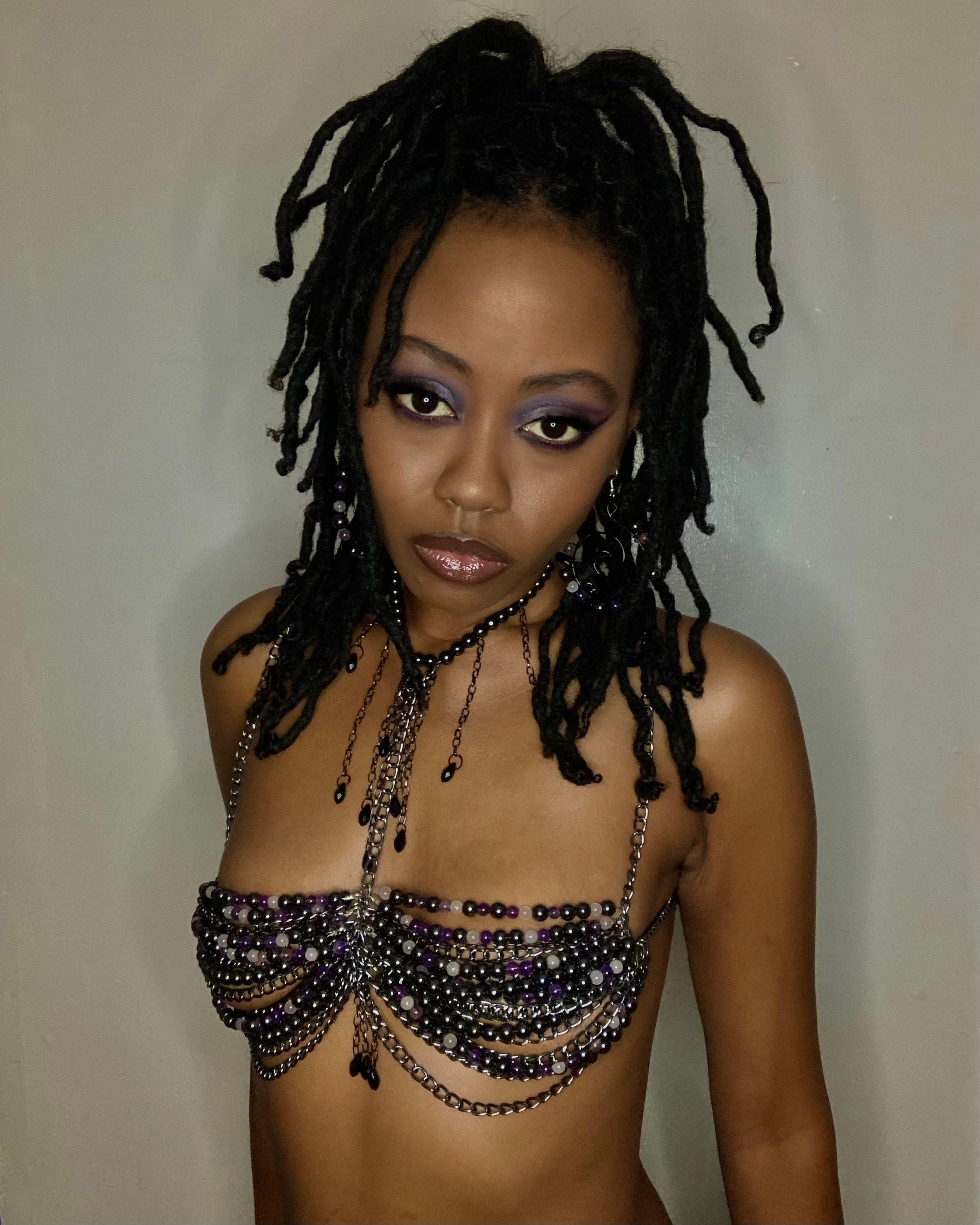 Fairy Bralette Celestria Fairycore Fairy Top Goddess Bra Body Jewelry ...