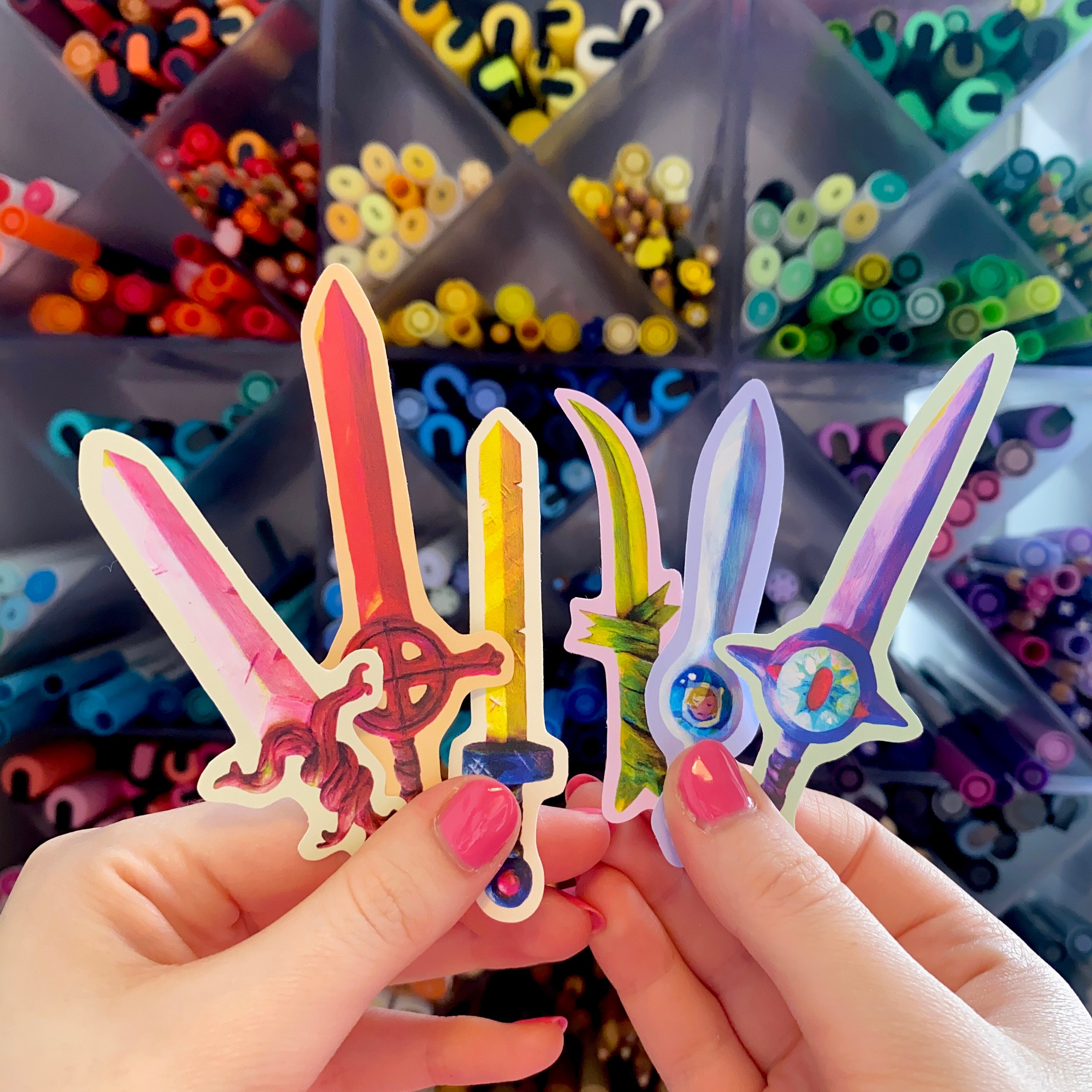 Adventure Time Swords Stickers | 9CM Vinyl Sticker - Etsy