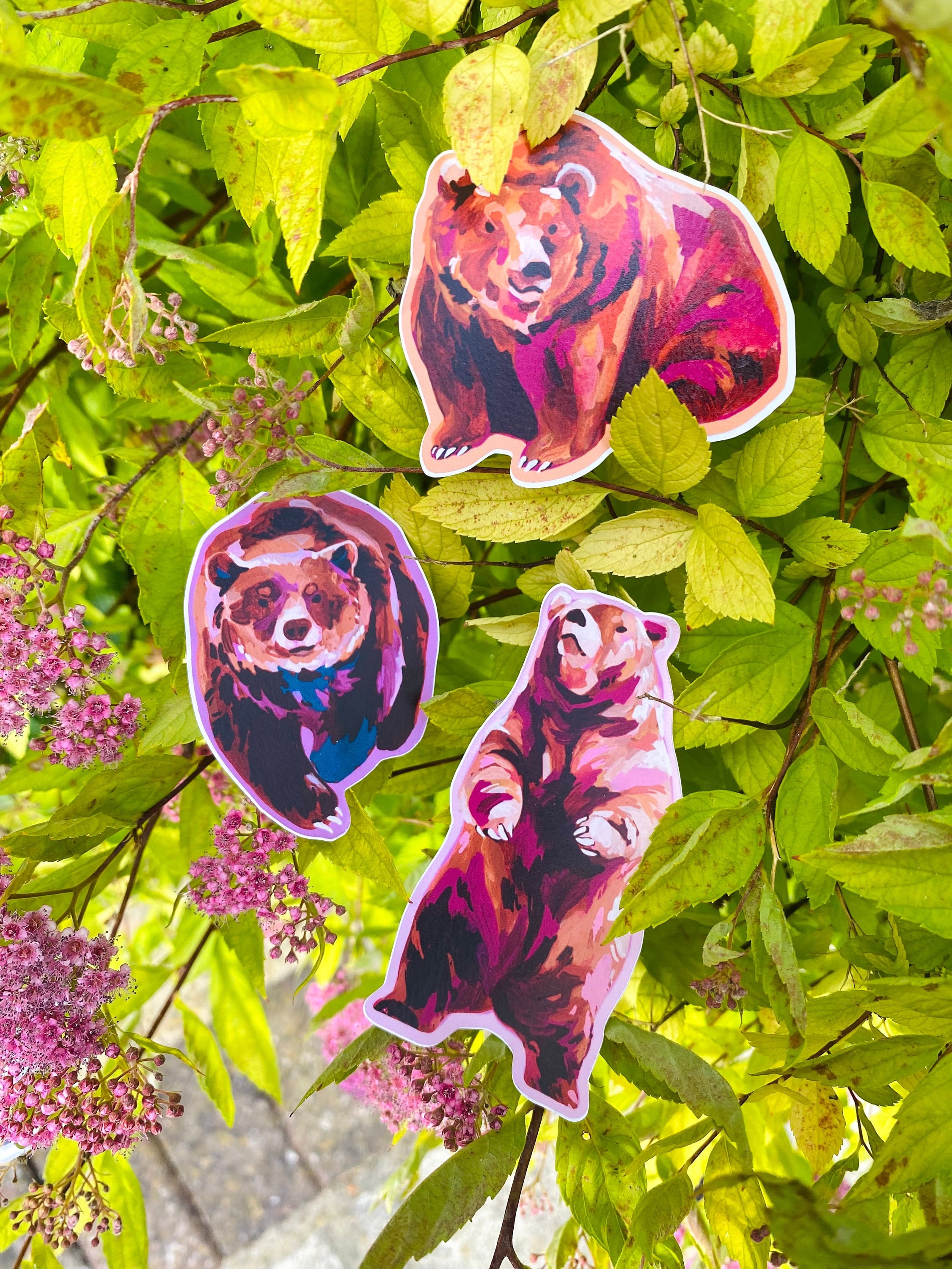Big Bear Sticker | 7CM Cute Vinyl Sticker - Etsy