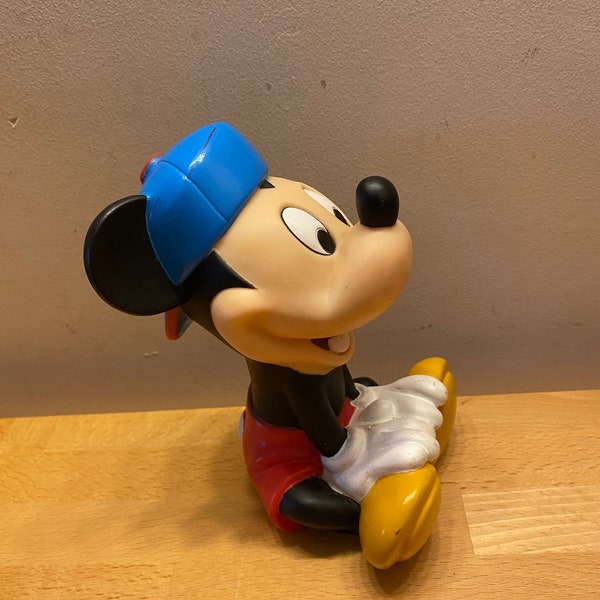 1980s Vintage Mickey Mouse Squeaker Toy, Disney