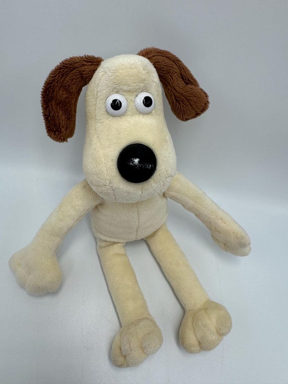 入手困難な「ウォレスとグルミット」ビーニー型ソフトトイ（犬）、1989