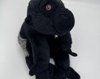 Vintage Silverback Gorilla Monkey Soft Toy with label. Good condition, unusual style