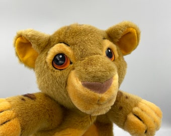 Simba handpop Lion King zacht pluche speelgoed jaren 90, Disney. Mooie staat