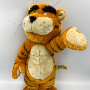 Vintage Rory Haven Holidays Tiger Soft Plush Toy, standing, 1990s/2000s excellent condition