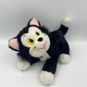 1990s Figaro Cat from Pinocchio Soft Plush Toy, Disneyland