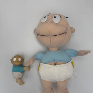1990s Rugrats Tommy Pickles Plüschtier und Gardinenhalter, sehr ungewöhnlich