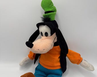 Peluche vintage de Goofy Dog, Disneyland Walt Disney, década de 1980.