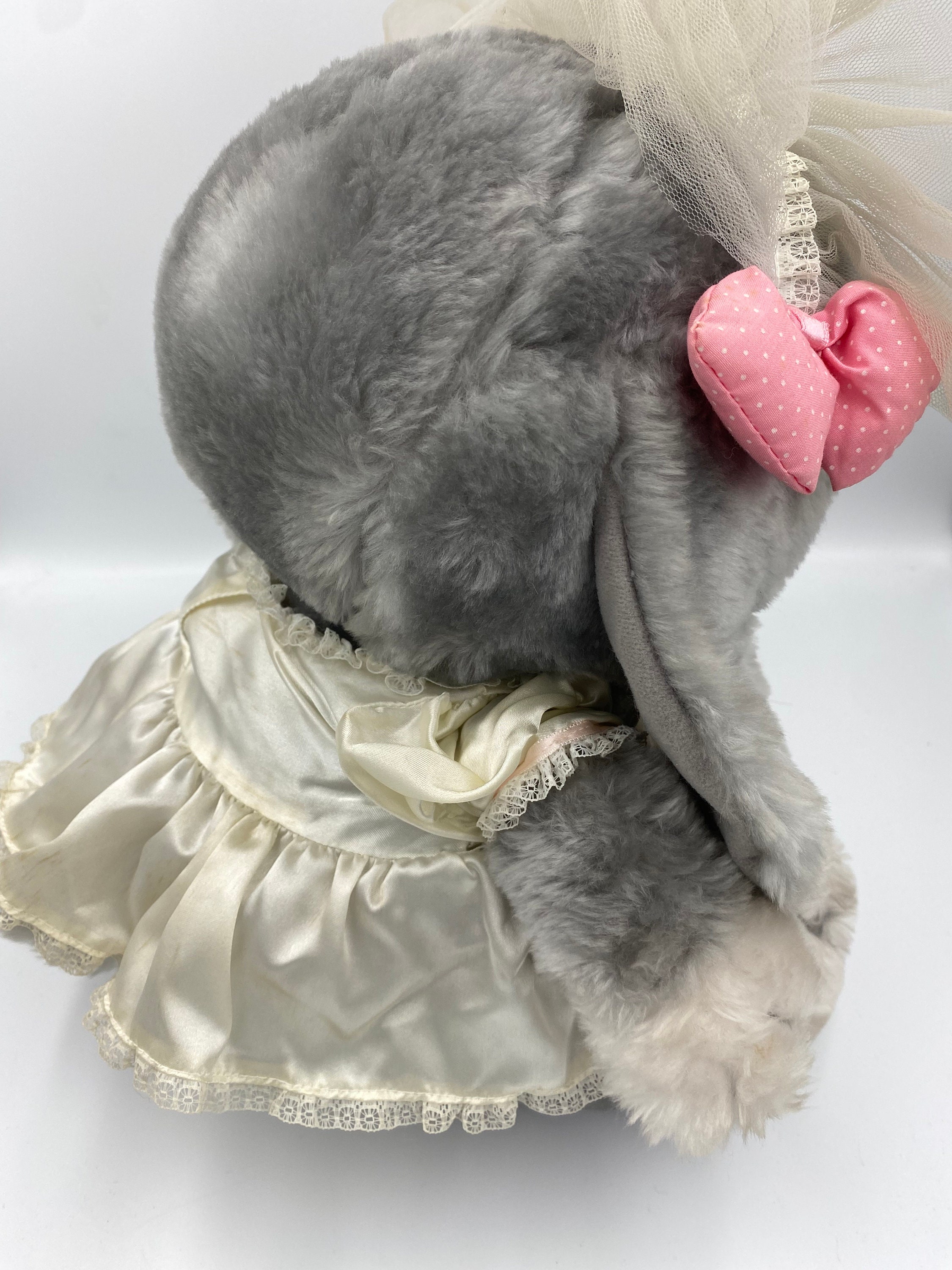 セール！•SadSam&Honey•海外レトロ犬 Oversized 1988 'the Bride' Sad Sam Honey Retro Soft Plush