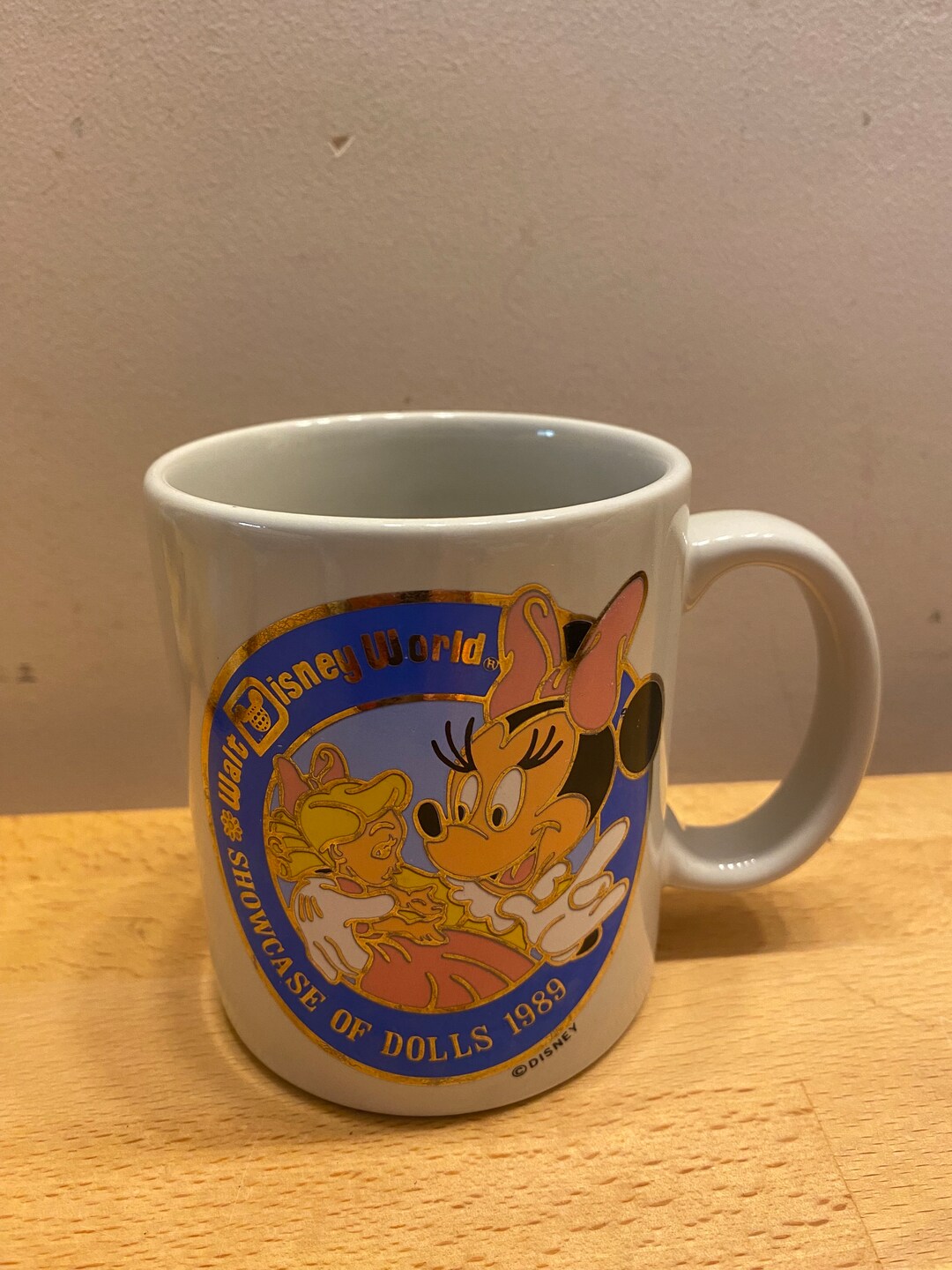 1989 Vintage Retro 'showcase of Dolls' Minnie Mouse Cup / Mug