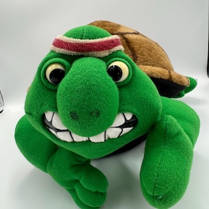 Frank the Tortoise Creature Comforts vintage Lefray plush toy, Retro super cool 1990s item in good condition, Aardman
