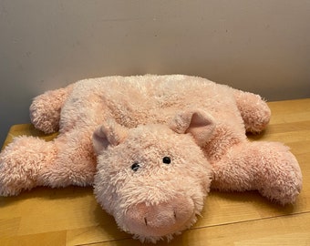 Large Vintage 1990s Russ Pinki the Pig Soft Toy. Soft plush, very cute with label. Great gift / present for Pig lover