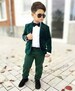 KIDS & BOYS 2 Piece Slim fit Green Velvet Suit Wedding wear Groom wear Velvet  Tuxedo Suits  Bespoke 