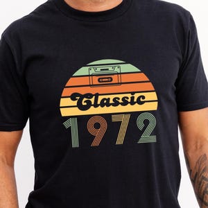 Klassisch 1972 svg, 1970er Jahre svg, Retro svg, Vintage svg, klassisches svg, 1972 T-Shirt svg, Kassette svg, Kassettenband SVG und PNG