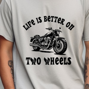 Motorfiets SVG Twee Wielen Cricut Snijbestand, Grappige Motorrijder Monteur Quote PNG, Retro Chopper Custom Garage Clipart Commercieel Gebruik