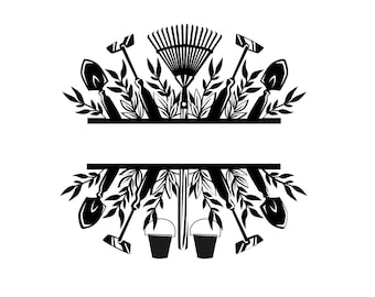Personalized Gardener SVG: Farm Tool Silhouette (Digital Download)