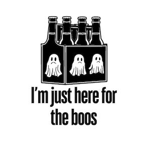 Svg boos, booze svg, svg booze, drôle booze svg, ici pour les huées svg, svg ghost six pack, svg bière, bière drôle SVG PNG DXF