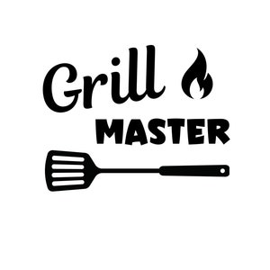 Grill Master svg, barbacoa svg, cocinar svg, asar svg, espátula svg, cocinar svg, papá svg, padre svg, papá archivo vectorial en SVG PNG