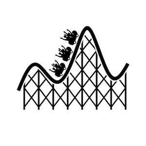 ジェットコースター svg、公園の乗り物 svg、フェアの乗り物 svg、カーニバル svg、フェア svg、遊園地の乗り物 svg、カーニバルの乗り物 SVG PNG DXF