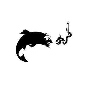 Pesce in formato SVG, pesca in formato SVG, pesce divertente in formato SVG, pesca verme in formato SVG, divertente verme in formato SVG, divertente pesca in formato SVG, pesce spaventato in formato SVG, verme arrabbiato SVG PNG