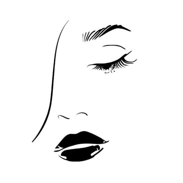Face svg, beautiful face svg, woman svg, beauty svg, fashion svg, salon svg, spa svg, woman's face svg, beautiful woman SVG, DXF and EPS