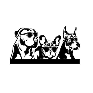 Peeking Hunde svg, Dobermann svg, Bulldogge svg, Französische Bulldogge svg, Hunde svg, süße Hunde svg, lustige Hunde, coole Hunde svg, pitbull SVG und PNG