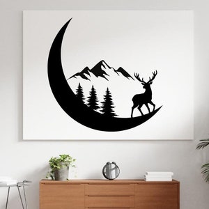 Hirsch auf dem Mond, Hirsch auf Mond, Hirsch auf dem Mond, Hirsch auf dem Mond, Hirsch auf dem Mond, Hirsch auf dem Mond, Hirsch auf dem Mond, Bergschafe auf dem Mond