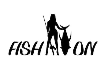 Woman fishing svg, fishing svg, fish on svg, female fishing svg, fishing woman, fisherwoman svg, fishing vector file in SVG, DXF, png, EPS
