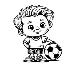 Voetbal svg, jongen svg, voetballen svg, jonge jongen svg, sport svg, futbol svg, jongen spelen met een voetbal, sport-SVG en png