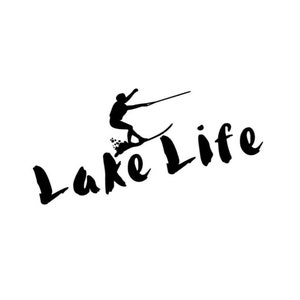 Lake Life Waterskiing SVG: Summer Lake Vector (Digital Download)