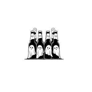 Svg booze, alcool svg, svg de six packs, bière fantôme svg, svg fantômes, bière fantômes svg, svg six pack fantôme, six pack fantômes SVG PNG DXF