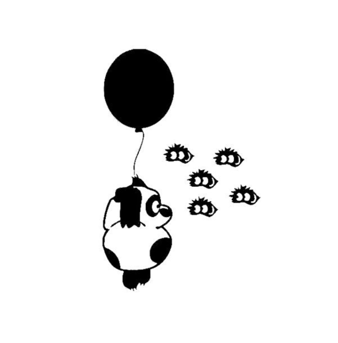 Panda Svg Panda Bear Svg Funny Panda Svg Balloons Svg Bees - Etsy