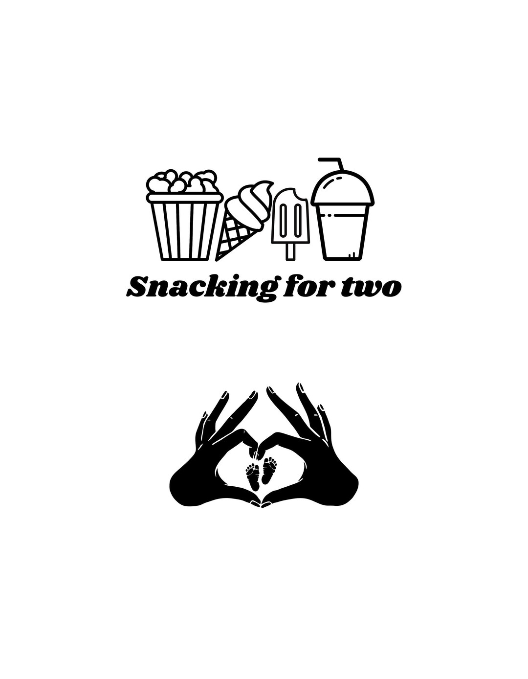 Pregnant Svg Eating for Two Svg Funny Pregnant Svg Etsy