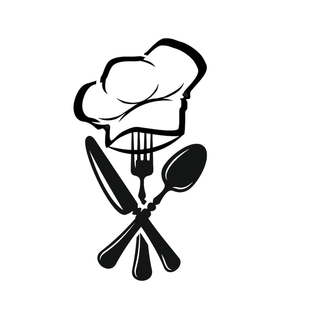 Chef Svg, Kitchen Svg, Chef Hat Svg, Fork Svg, Spoon Svg, Knife Svg ...