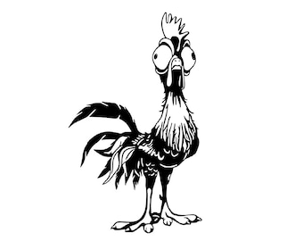 Funny Chicken SVG: Silly Rooster Vector File (Digital Download)