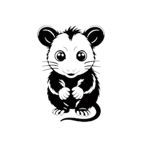 Opossum svg, opossum png, possum svg, possum png, animal svg, cute opossum svg, ellie svg, funny opossum SVG DXF and PNG