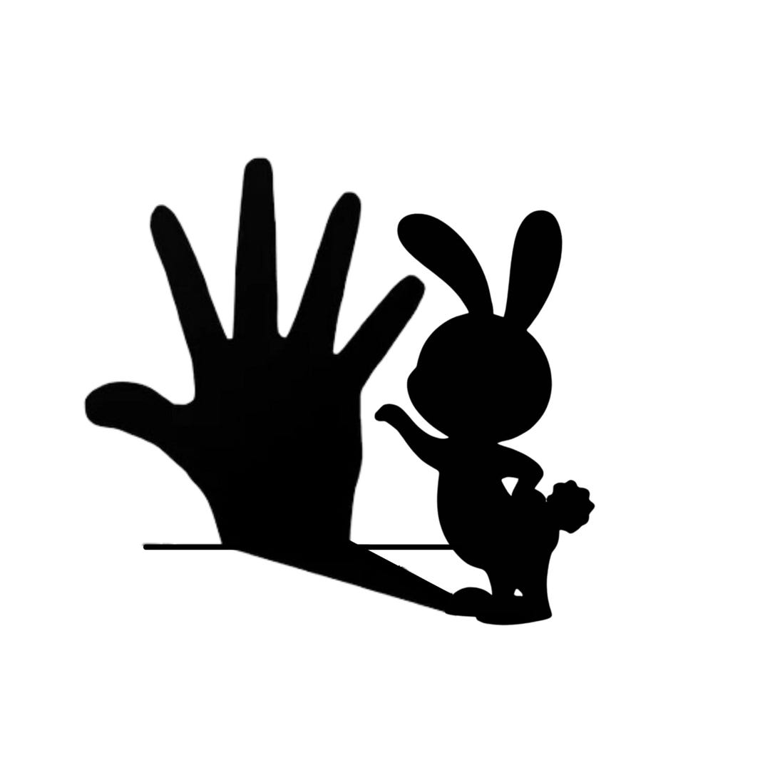 Bunny Shadow Svg, Rabbit Shadow Svg, Shadow Hand Svg, Funny Bunny Svg ...